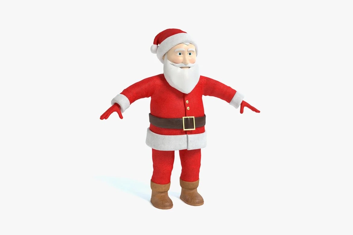 Santa claus character with outstretched arms_0061