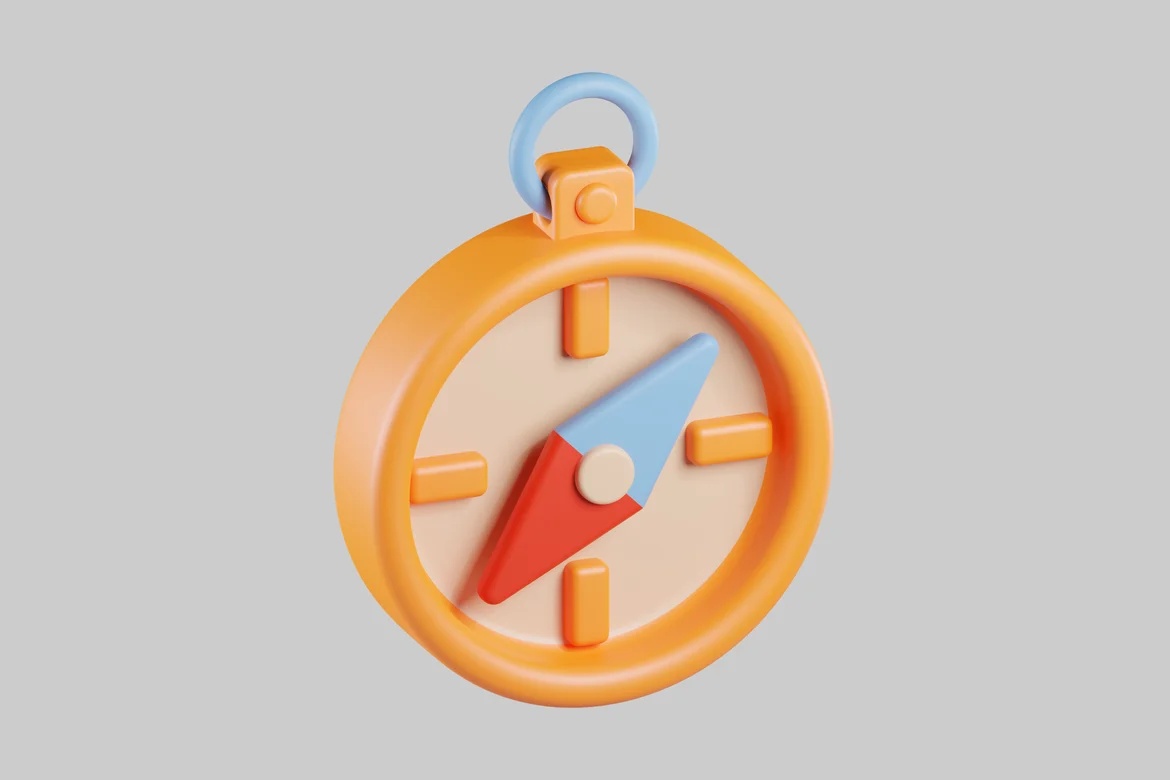 Versatile Clock with Distinctive Red and Blue Hands_0094
